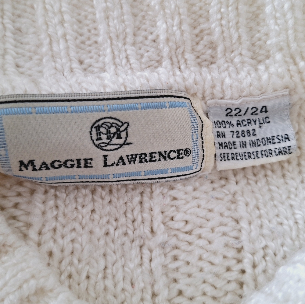 Maggie Lawrence off-white acrylic sweater - Picture 4 of 4